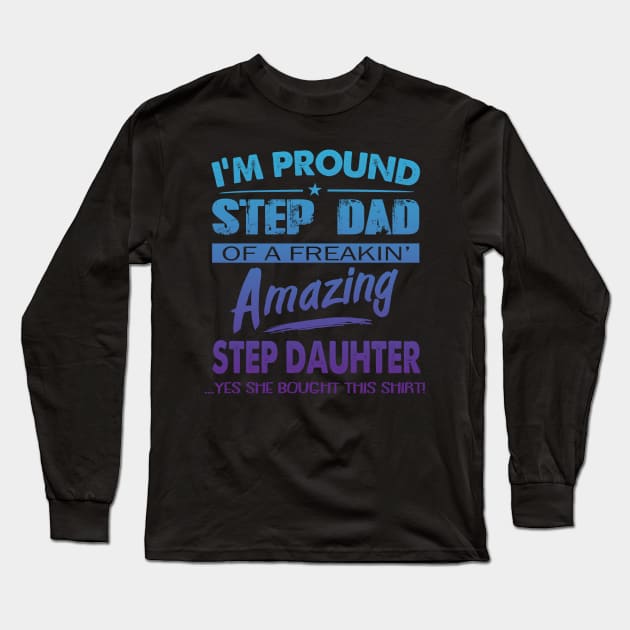 Tee - Step dad 2020 Long Sleeve T-Shirt by JiiKo